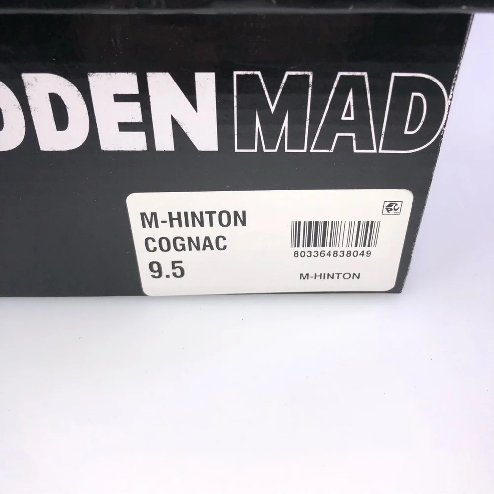 Steve Madden Hinton Men Plain Toe Chukka Boots Size US 9.5 Cognac